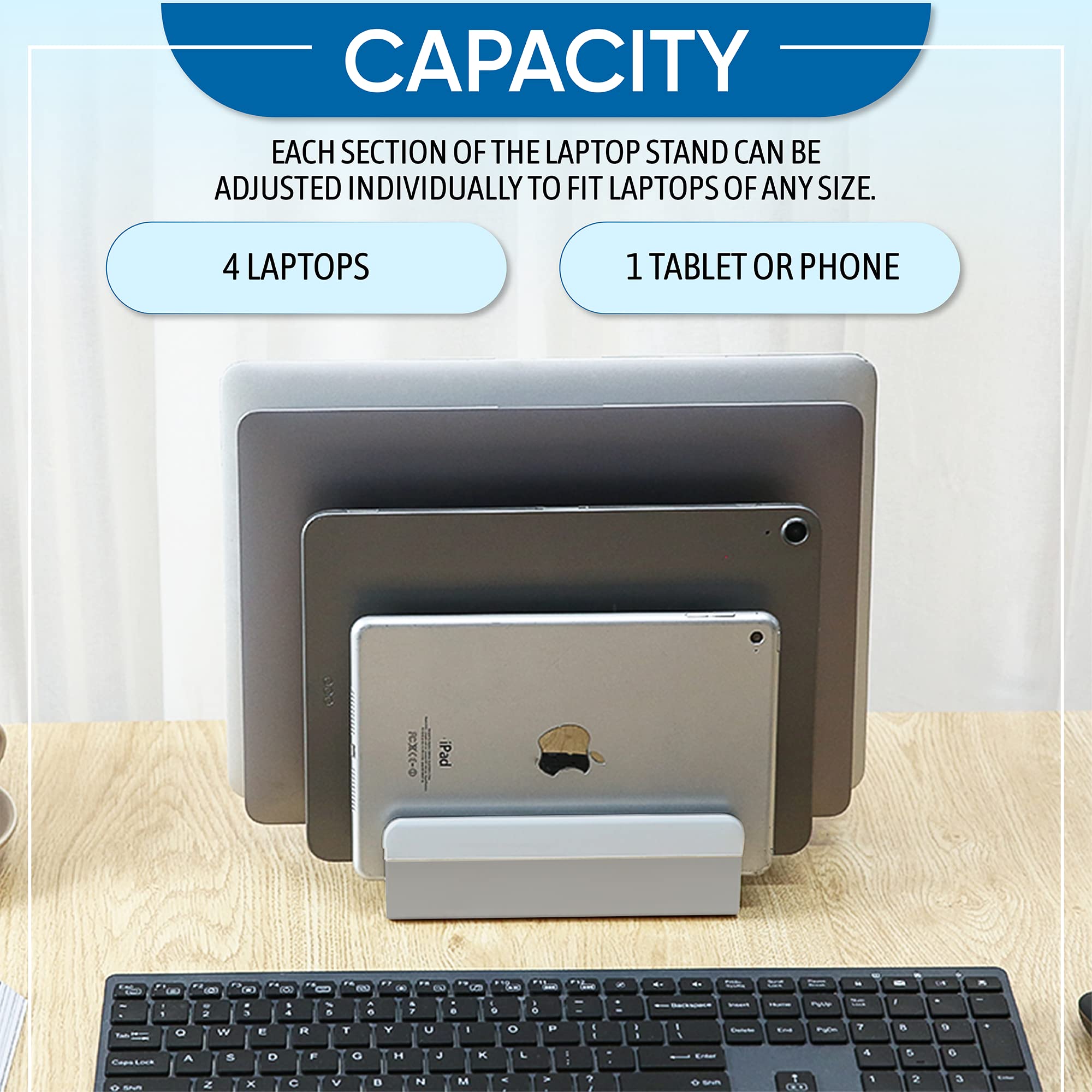 Adjustable Laptop Stand for 5 Devices