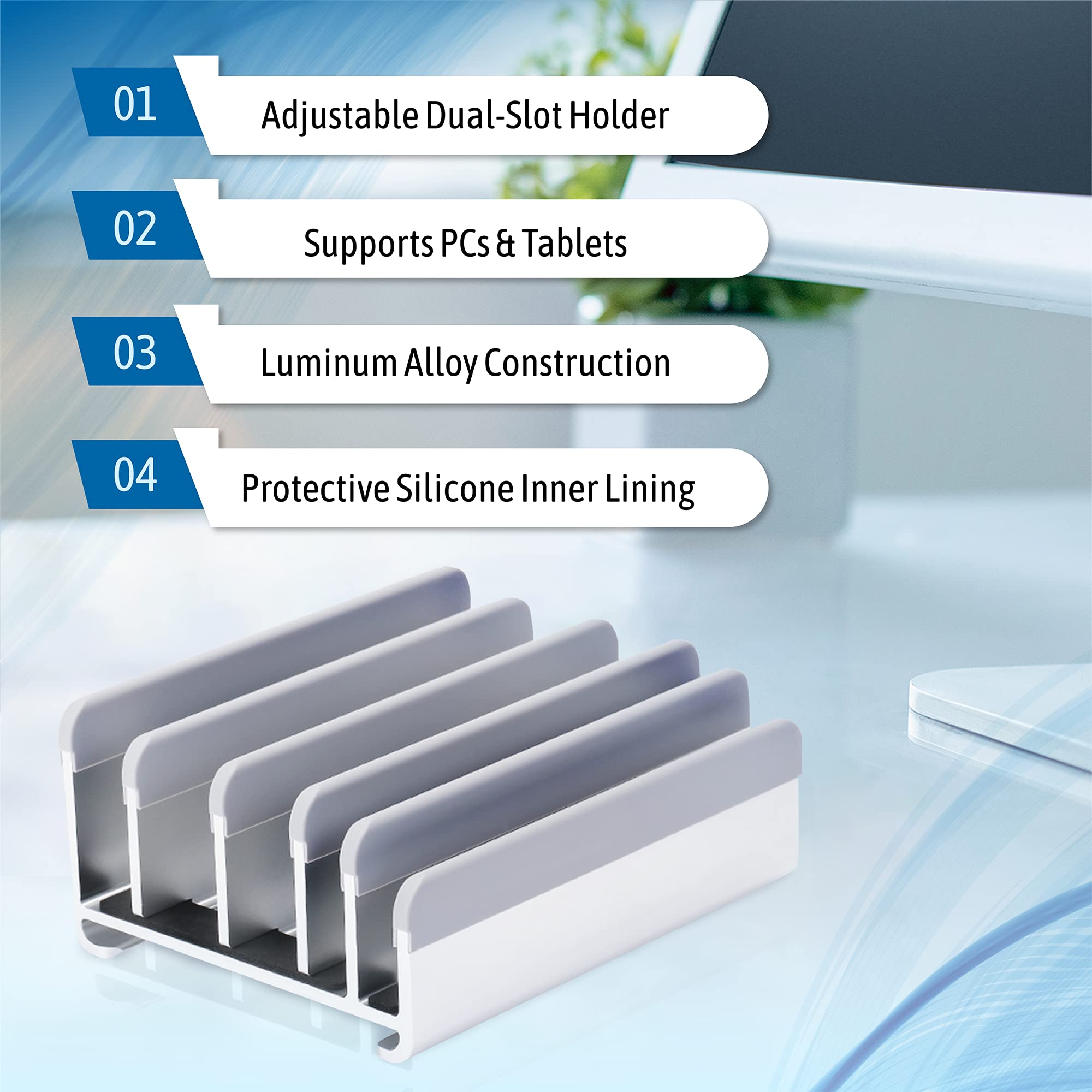 Adjustable Laptop Stand for 5 Devices