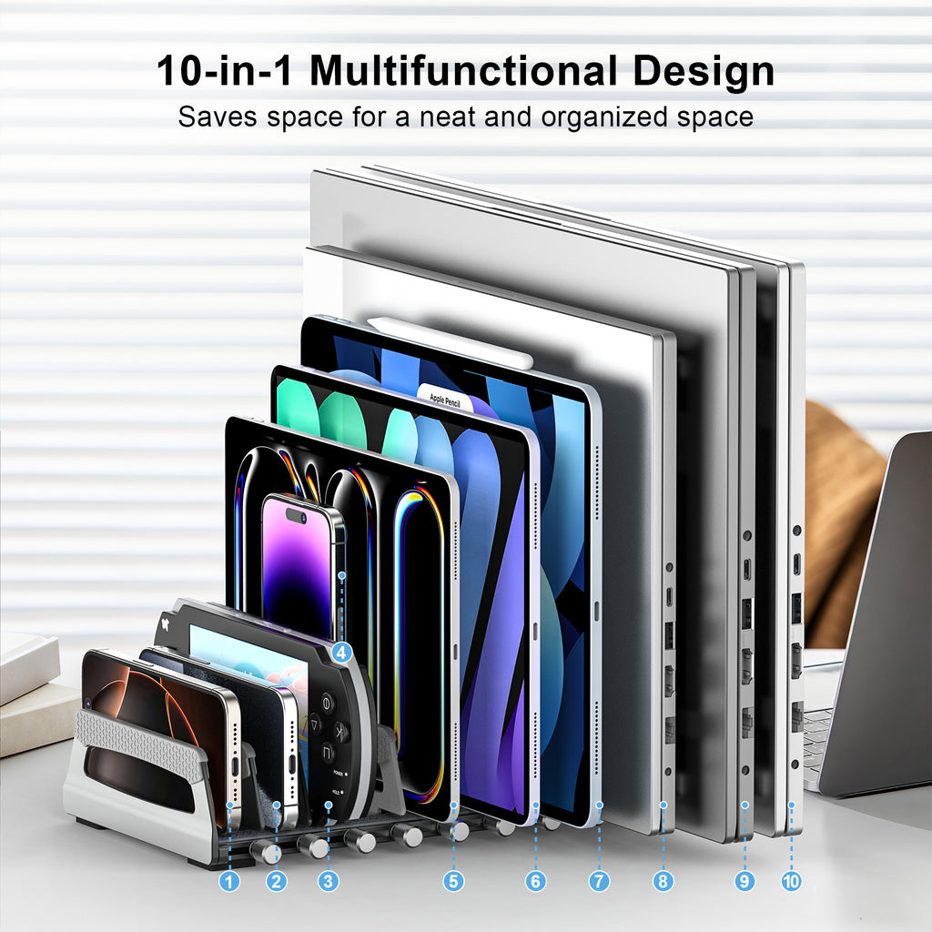 10 Slot Side-Adjust Stand