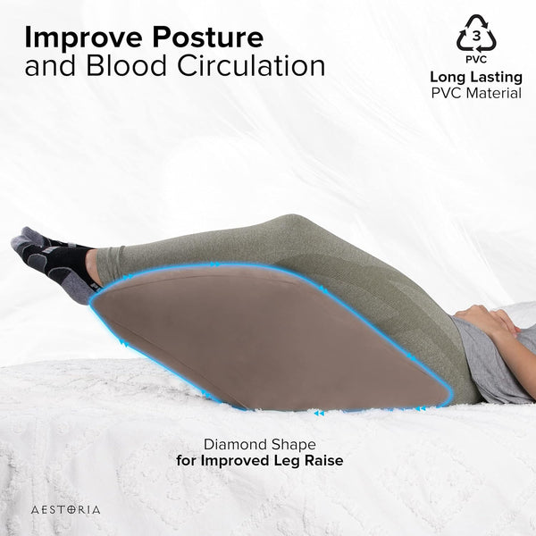 Inflatable Leg Rest & Stretching Pillow