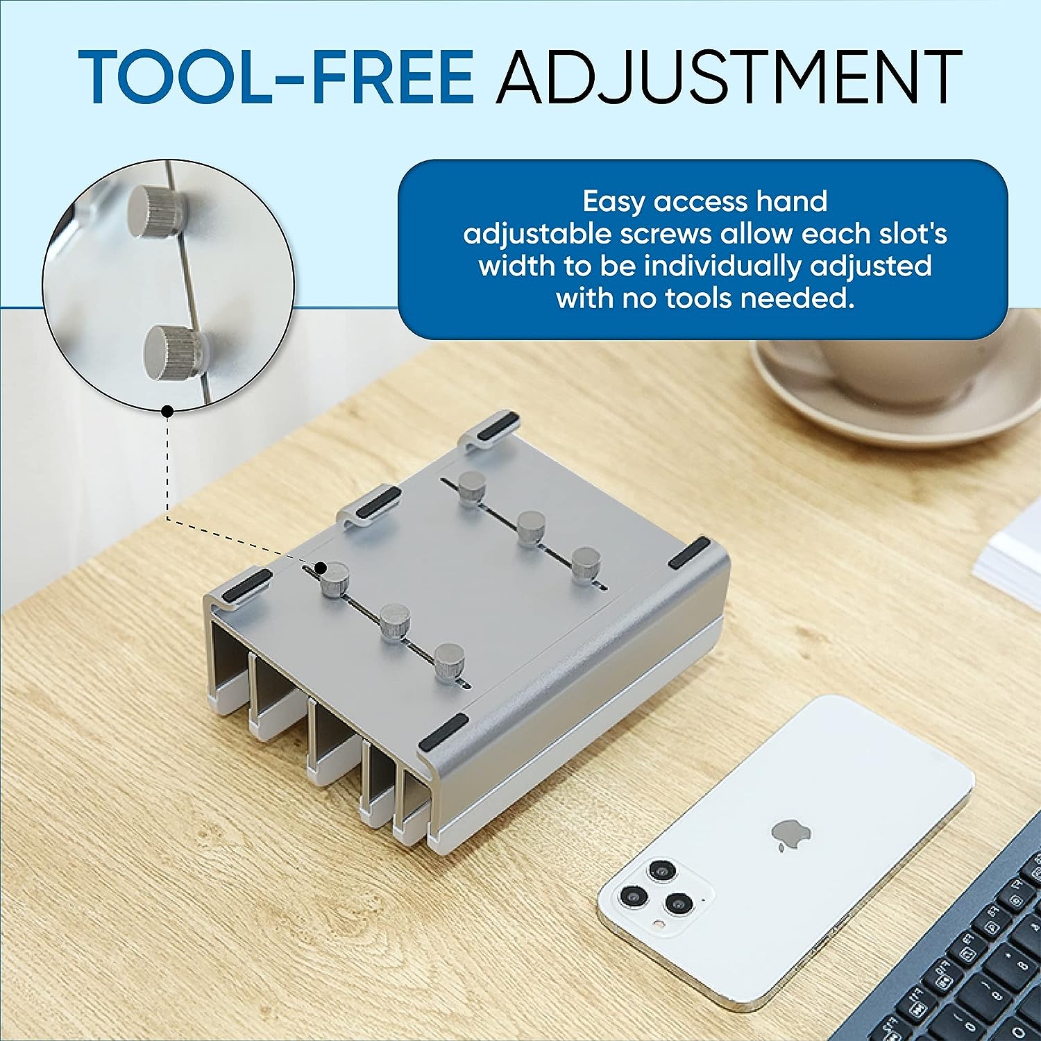 Multiple Laptop Stand - Grey