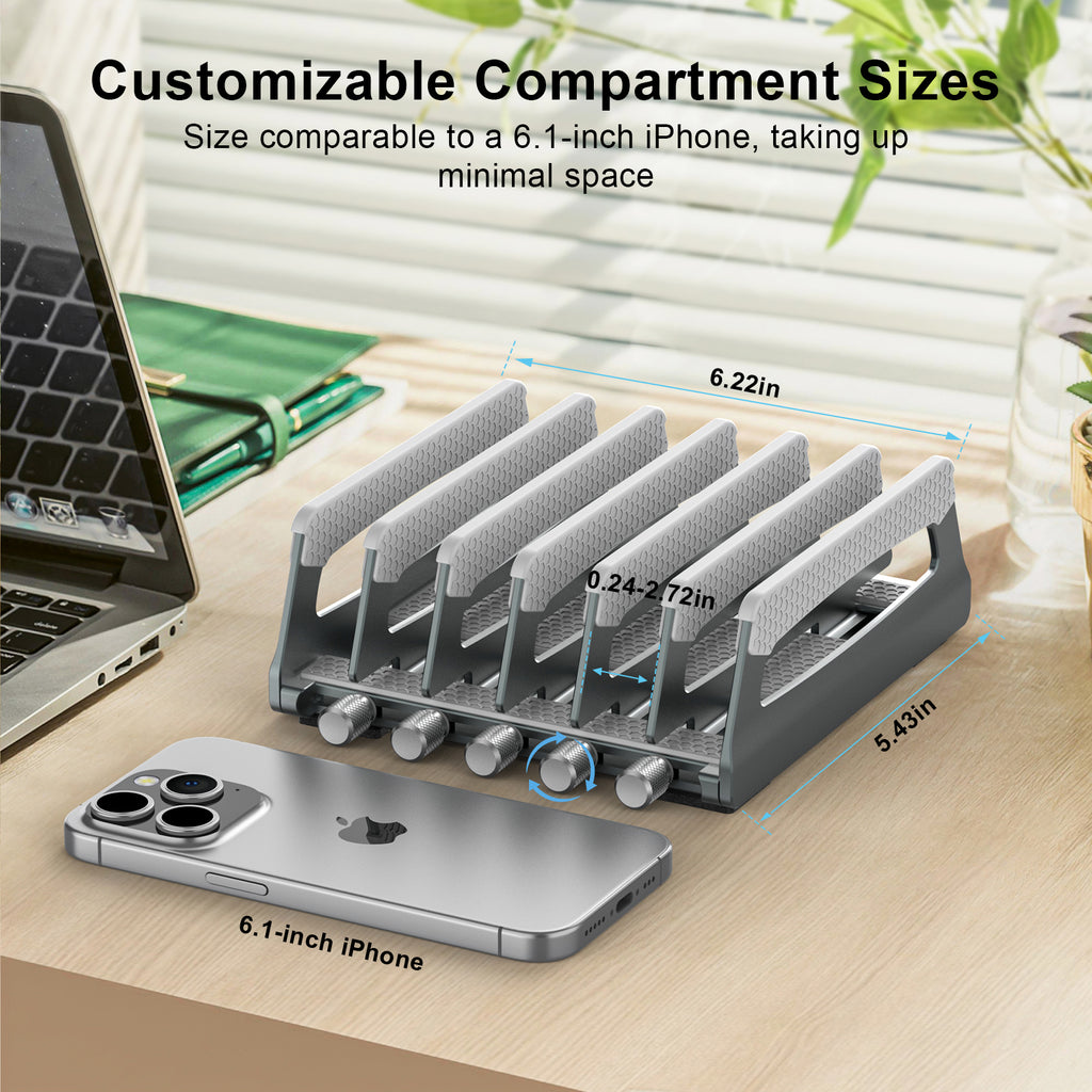 6 Slot Side-Adjust Stand