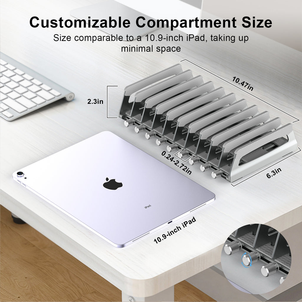 10 Slot Side-Adjust Stand