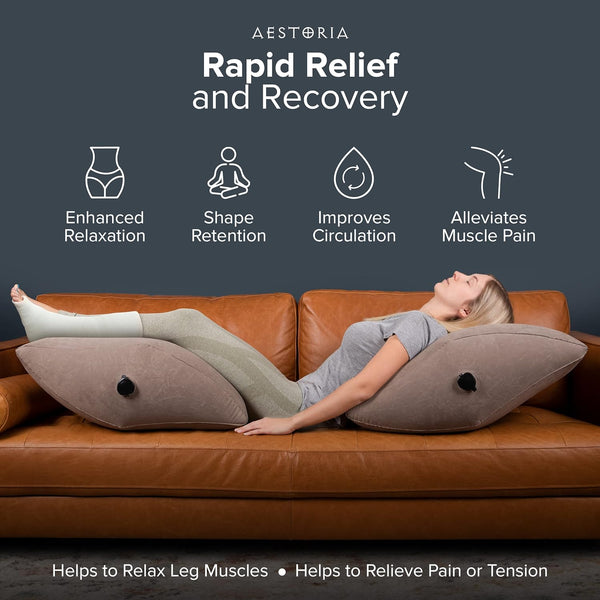 Inflatable Leg Rest & Stretching Pillow