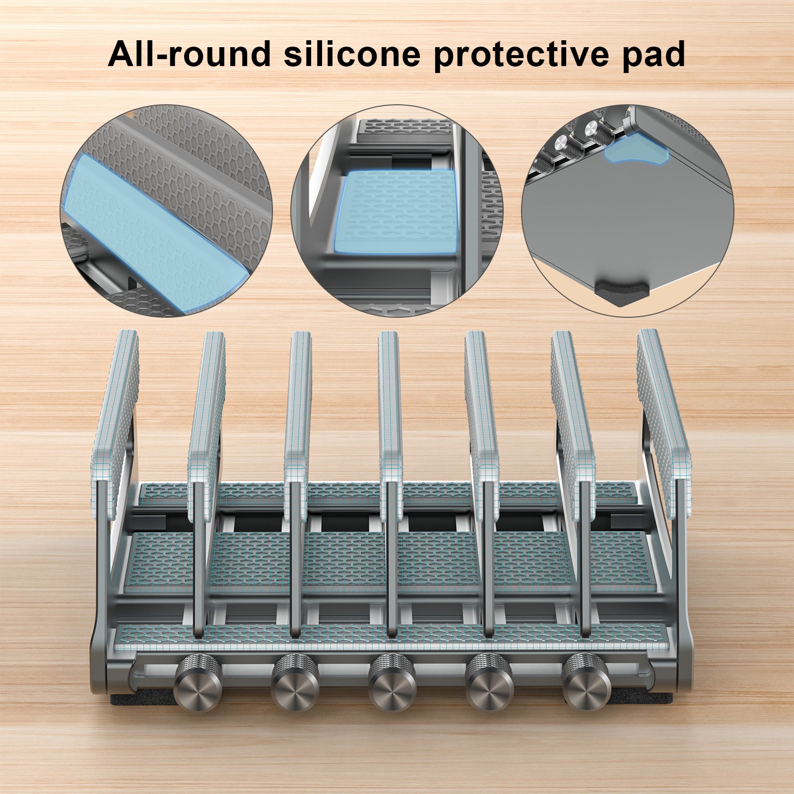 6 Slot Side-Adjust Stand