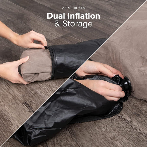 Inflatable Leg Rest & Stretching Pillow