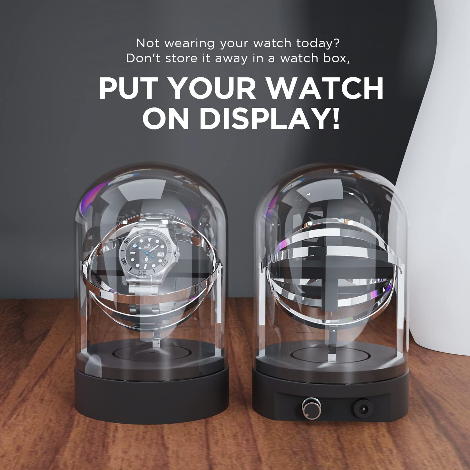 Orbit Single Watch Winder - Silver