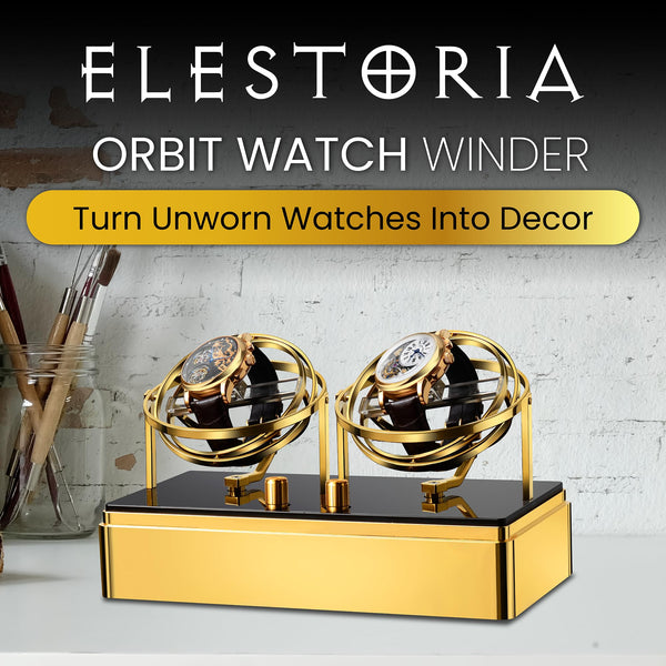 Orbit Dual Watch Winder - Gold