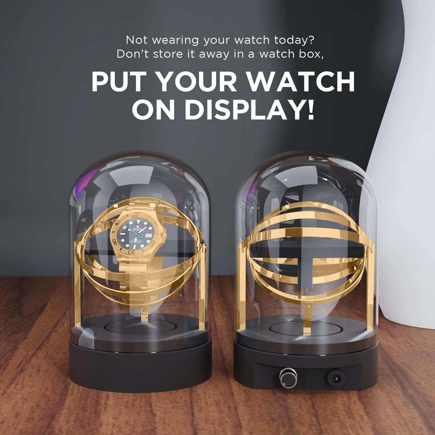 Orbit Single Watch Winder - Gold