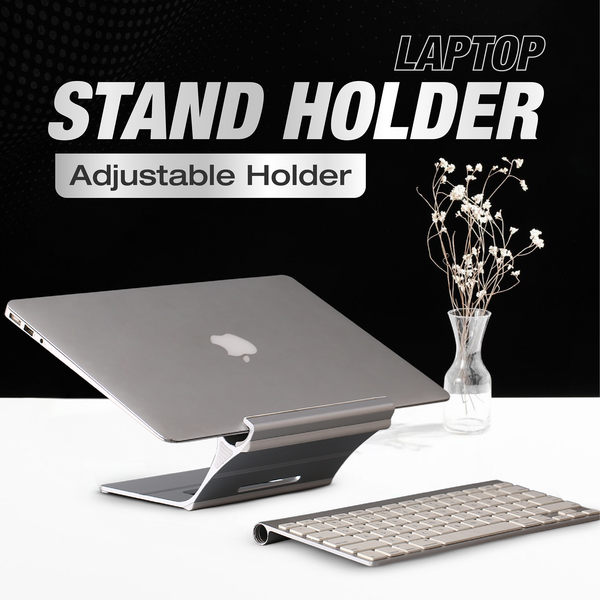 Elestoria Floating Laptop Stand for Desk | Ergonomic Laptop Stand & Portable Computer Stand | Fits MacBook and Laptops 13, 14, 15, 16, 17 inches | Silver