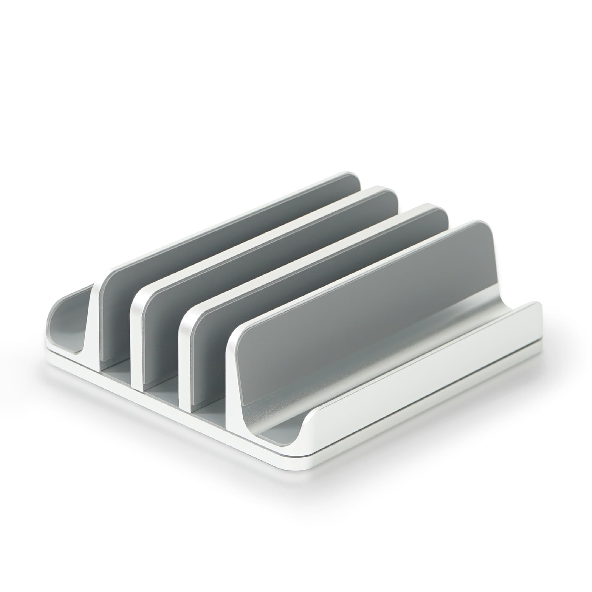 Multiple Laptop Holder Vertical - Silver