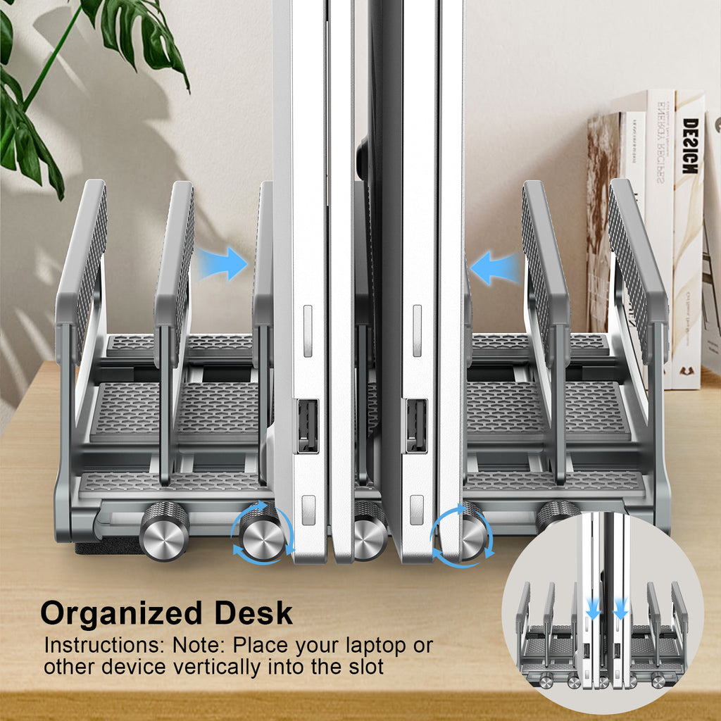 6 Slot Side-Adjust Stand
