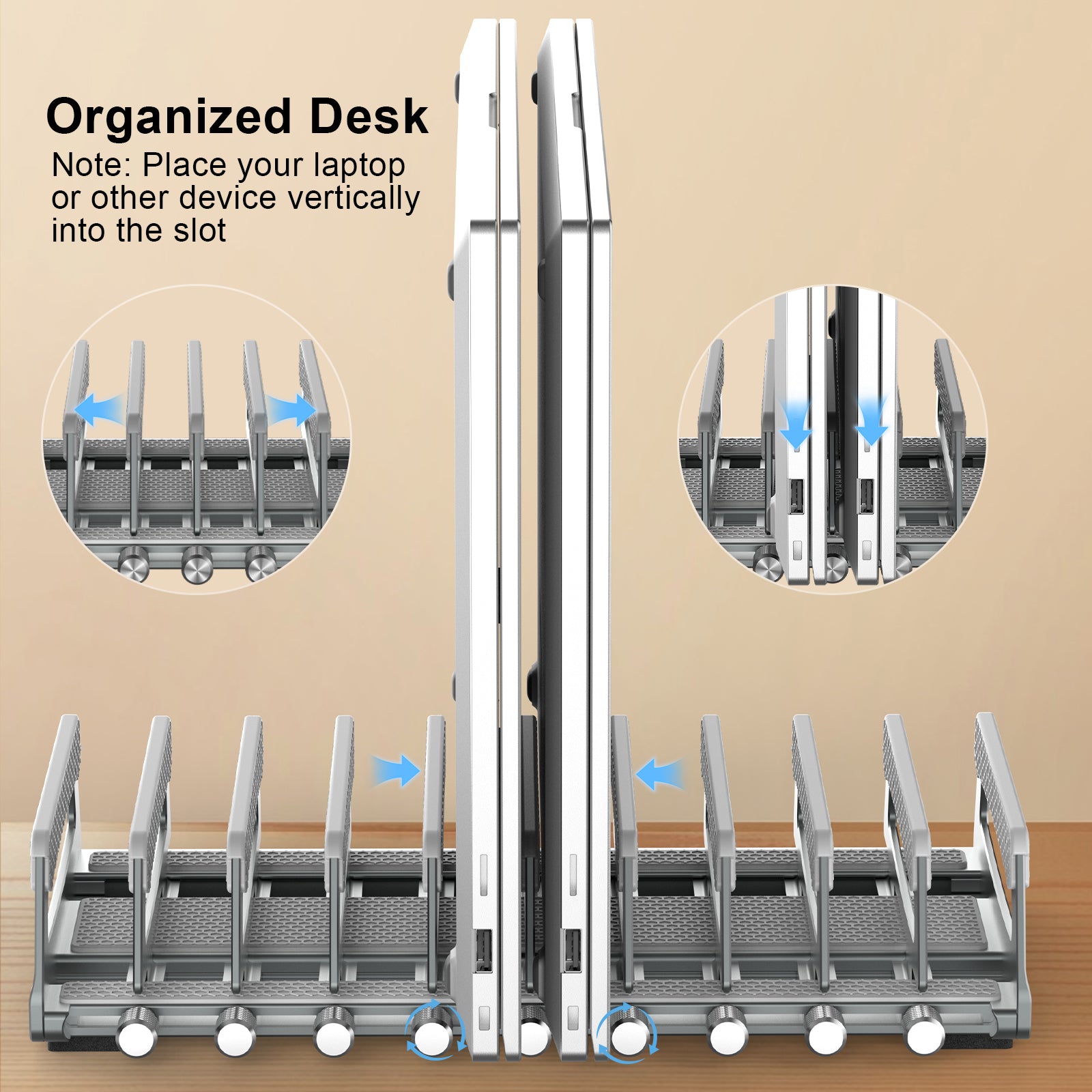 10 Slot Side-Adjust Stand