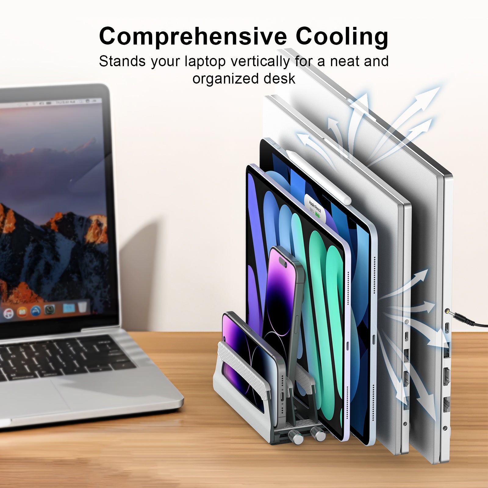 6 Slot Side-Adjust Stand