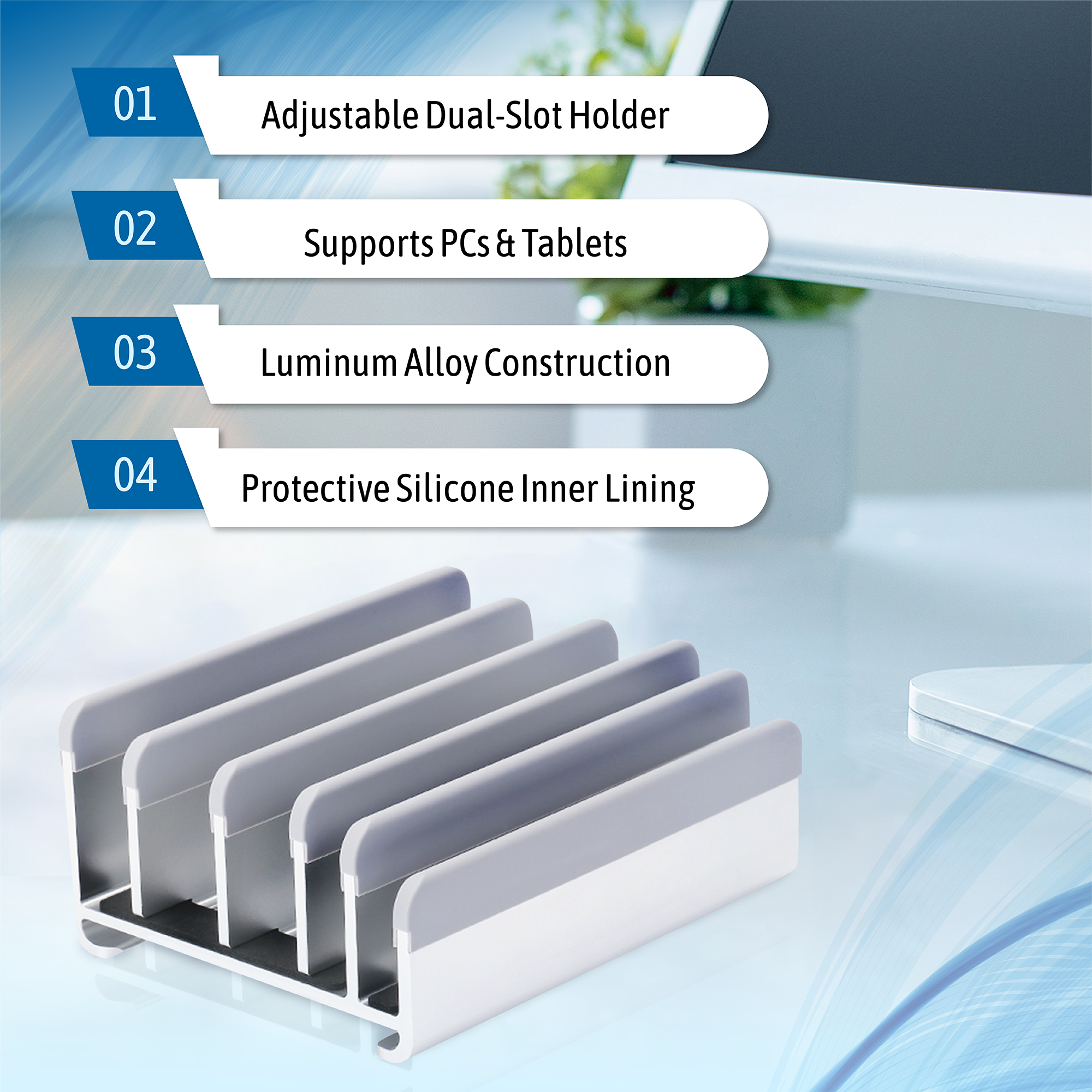 5 Slot Heavy Duty Bottom-Adjust Stand