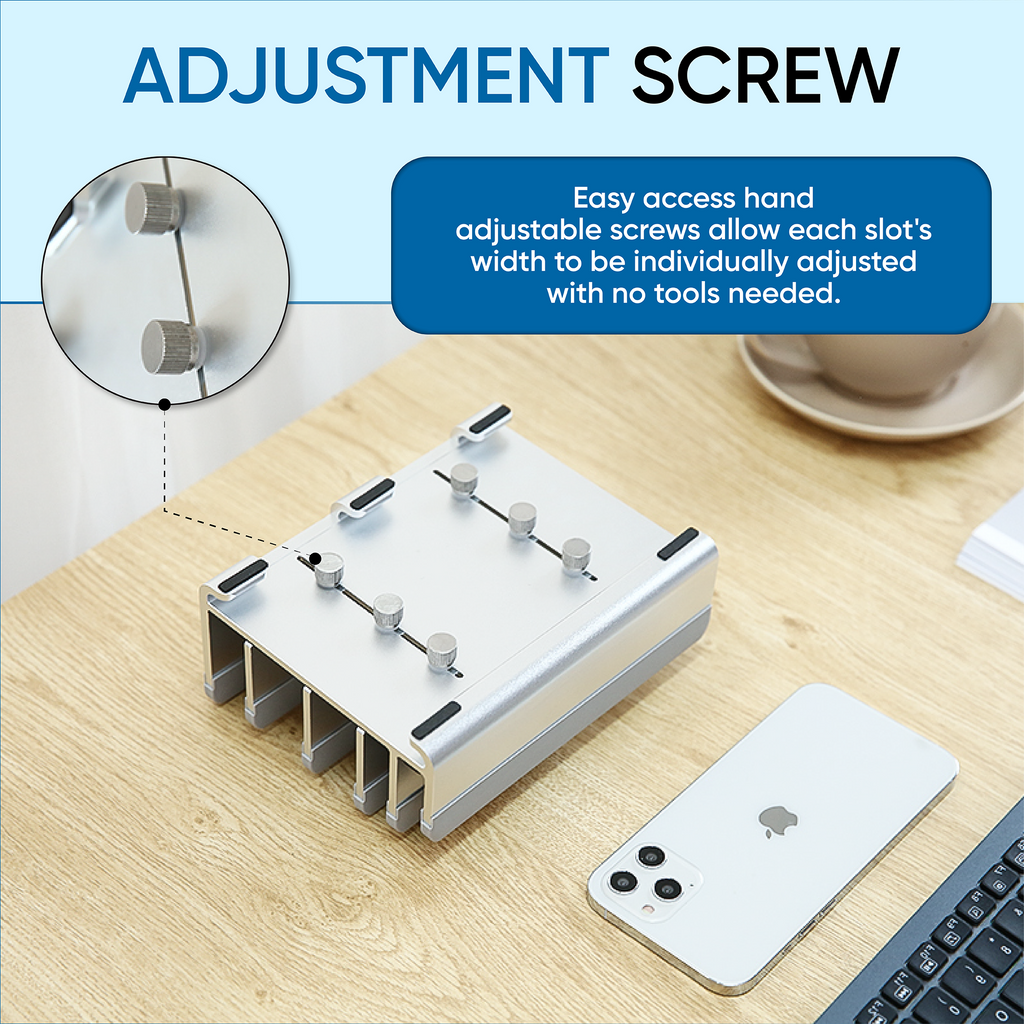 5 Slot Heavy Duty Bottom-Adjust Stand